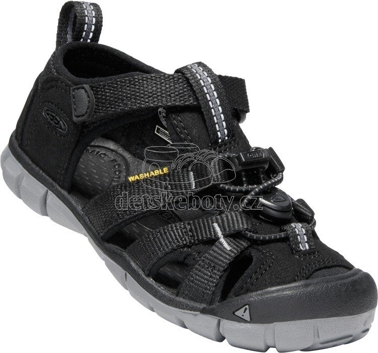 Dětské sandály Keen Seacamp II CNX Youth black/steel grey
