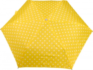 Deštník Doppler 72256D žlutý s puntíky