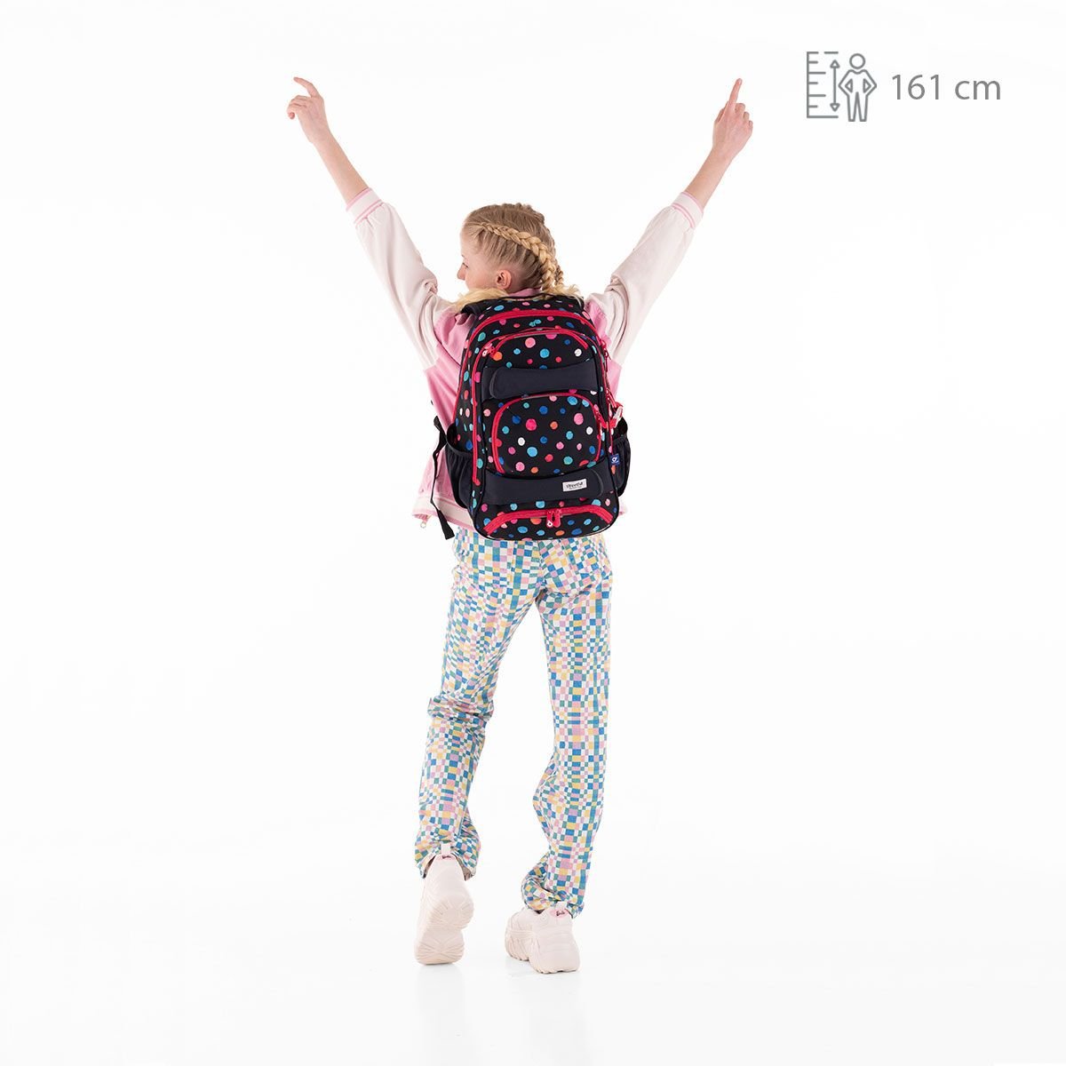 Studentský batoh s puntíky Topgal YUMI 22031 –