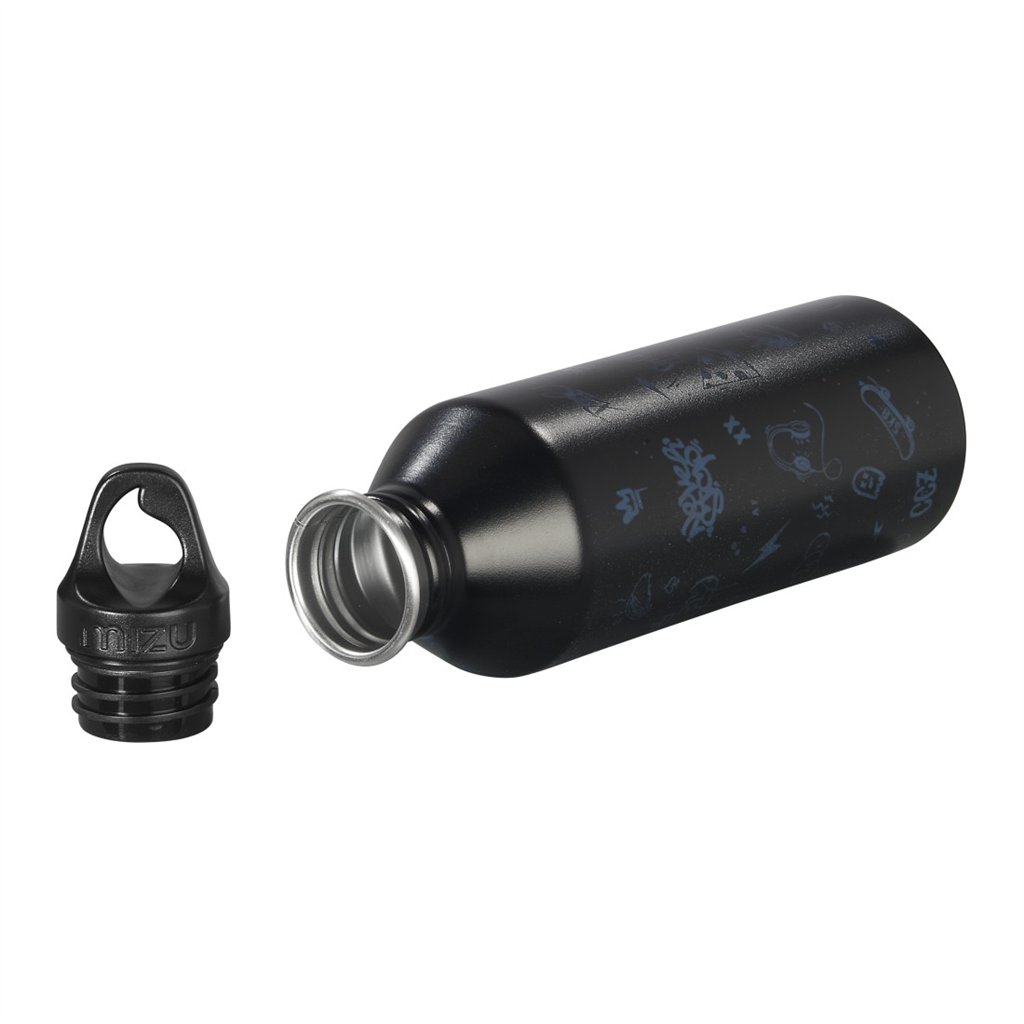 Láhev na pití z nerez oceli coocazoo 0,75 l, černá/modrá