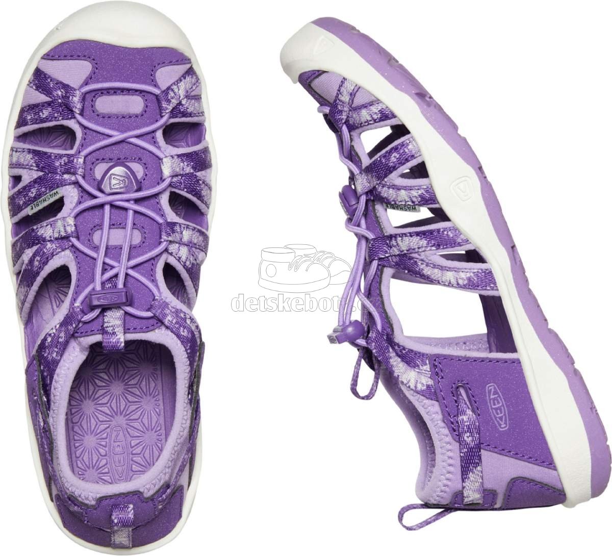 Dětské sandály Keen MOXIE SANDAL YOUTH multi/english lavender Velikost: 36 (obrázek 4)