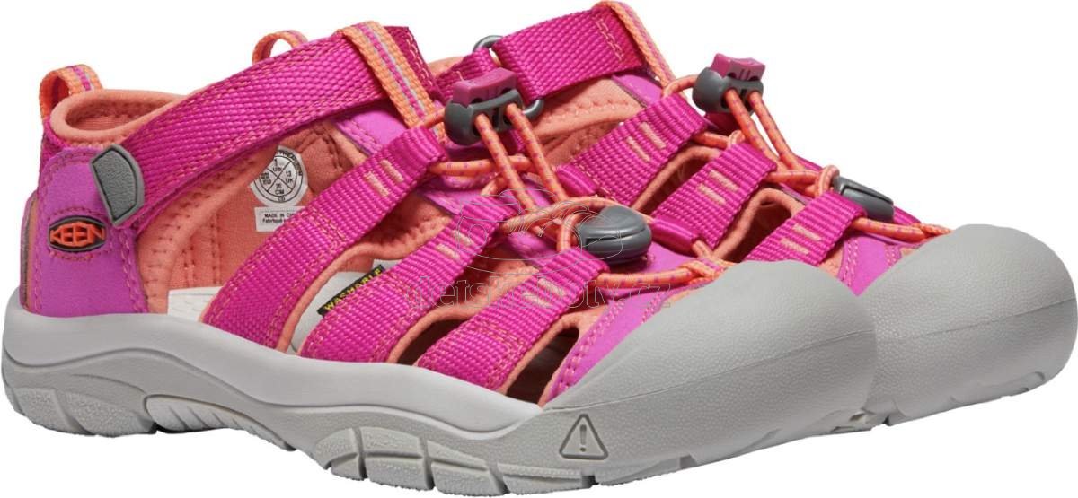 Dětské sandály Keen NEWPORT H2 YOUTH very berry/fusion coral Velikost: 38 (obrázek 3)