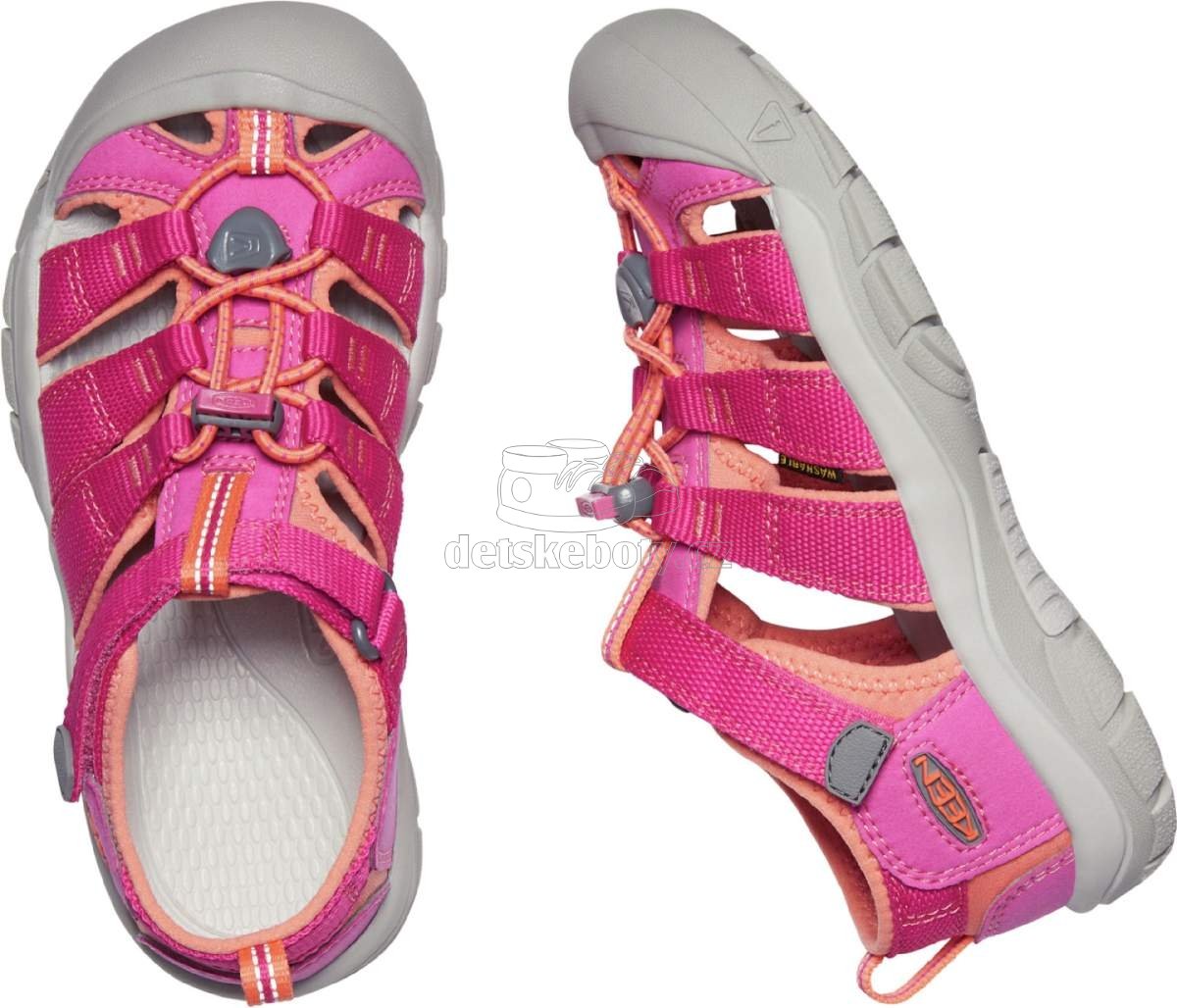 Dětské sandály Keen NEWPORT H2 YOUTH very berry/fusion coral Velikost: 38 (obrázek 4)