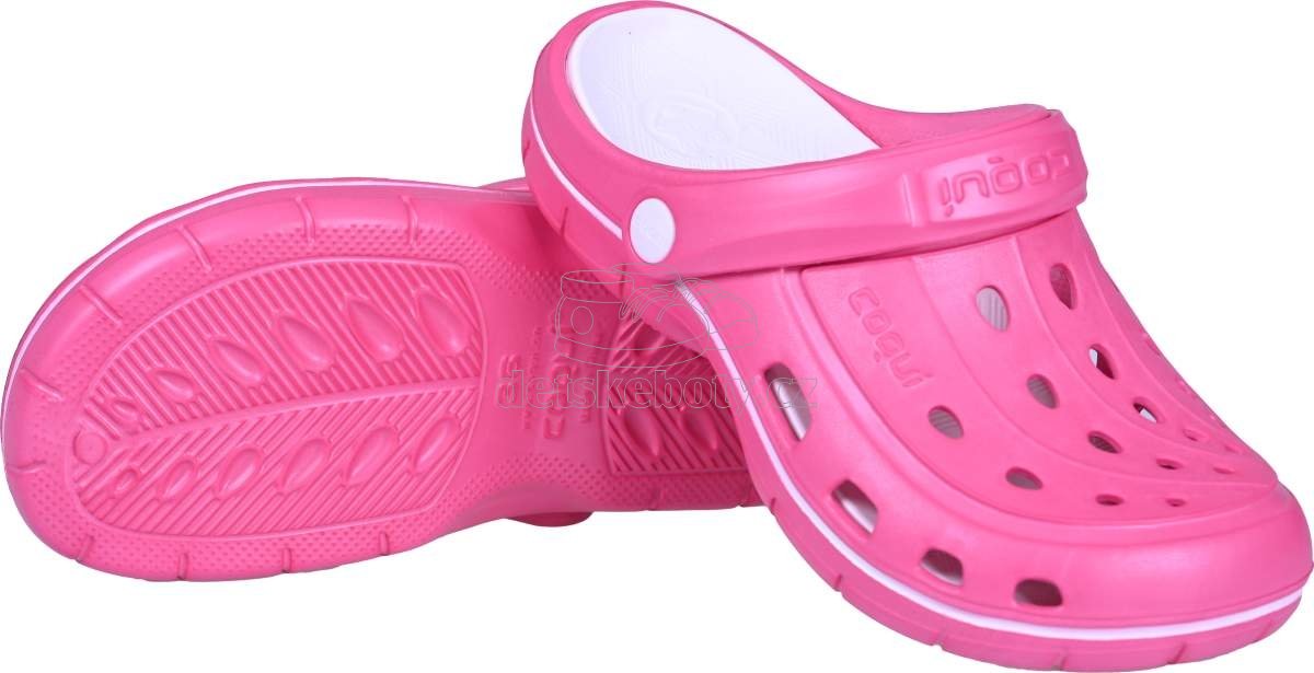 Dětské plážovky Coqui 6352 Fuchsia/White Velikost: 41 (obrázek 3)