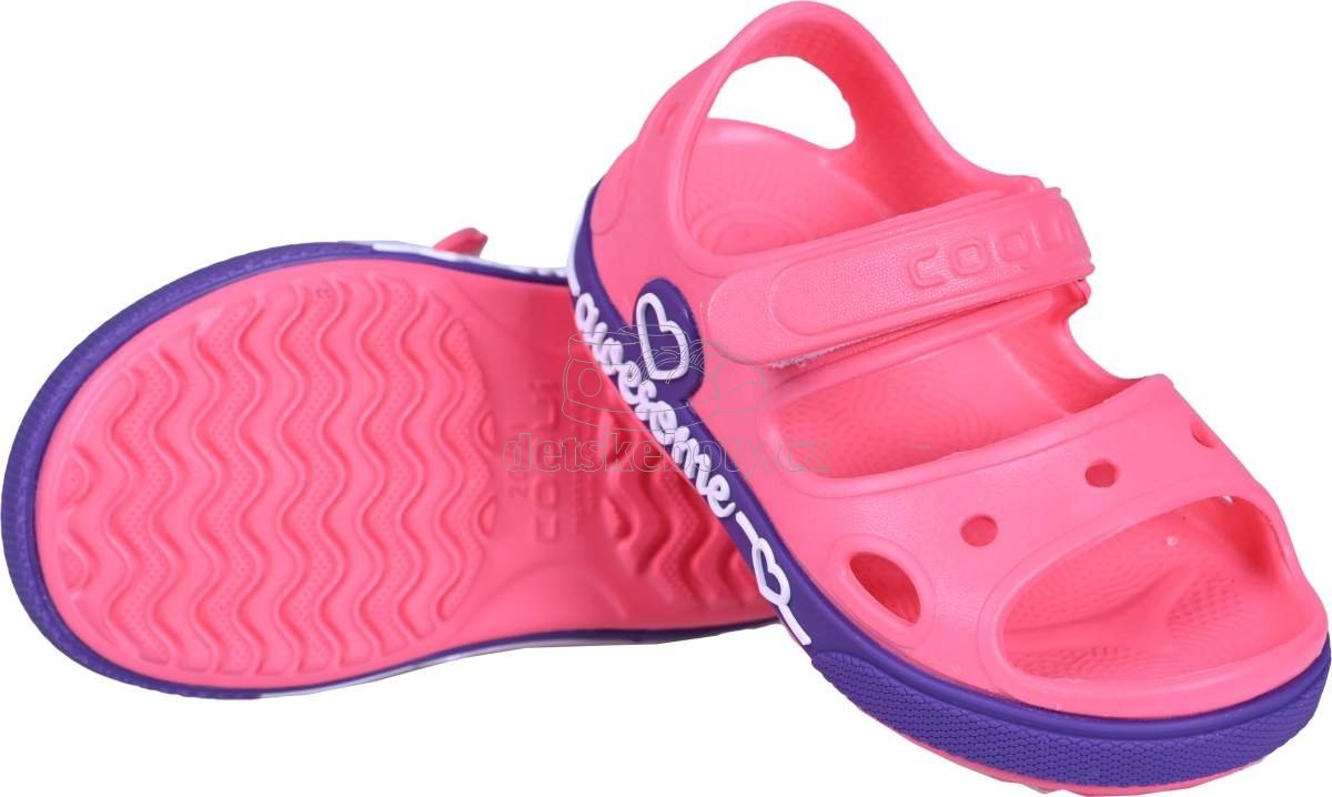 Dětské plážovky Coqui 8861 New Rouge/Lila Velikost: 20-21 (obrázek 3)