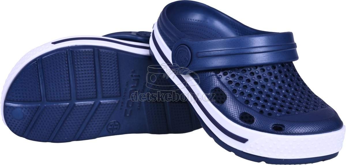 Dětské plážovky Coqui 6423 Navy/White Navy Velikost: 28-29 (obrázek 3)
