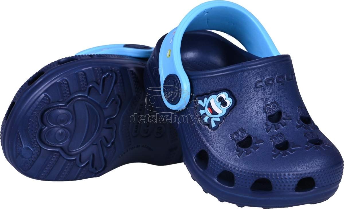 Dětské plážovky Coqui 8701 Navy/Blue Velikost: 27-28 (obrázek 3)