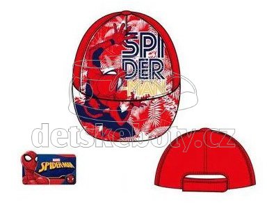 Dětská kšiltovka Spiderman červená/transparentní 
