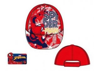 Dětská kšiltovka Spiderman červená/transparentní 