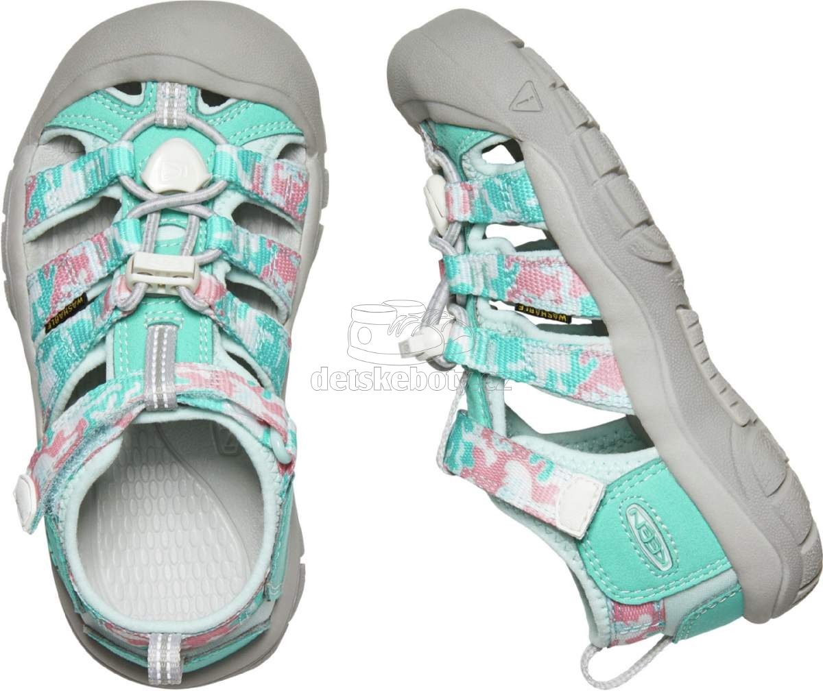 Dětské sandály Keen NEWPORT H2 CHILDREN camo/pink icing Velikost: 29 (obrázek 3)
