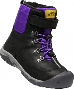 Dětské zimní boty Keen GRETA BOOT WP YOUTH black/purple