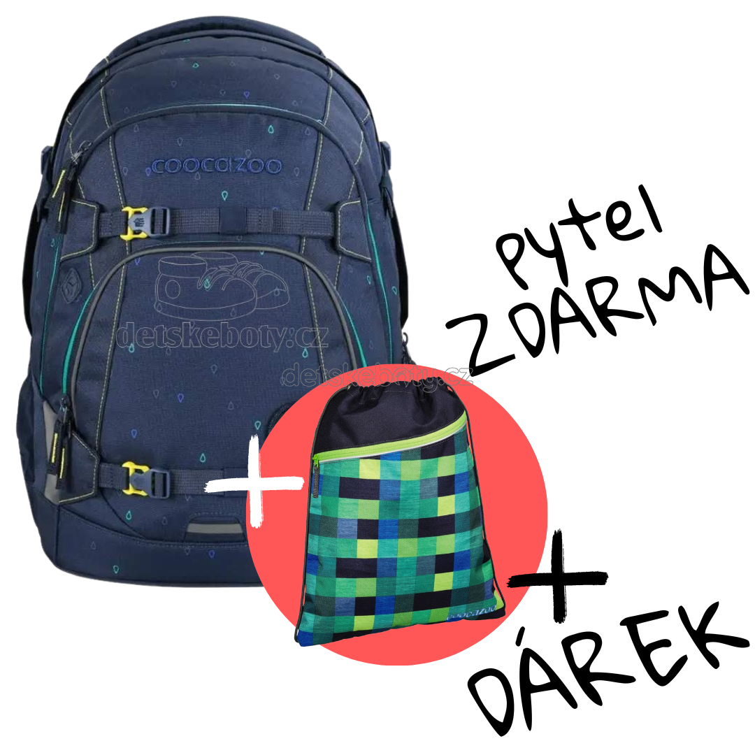 Školní batoh coocazoo MATE, Happy Raindrops, certifikát AGR