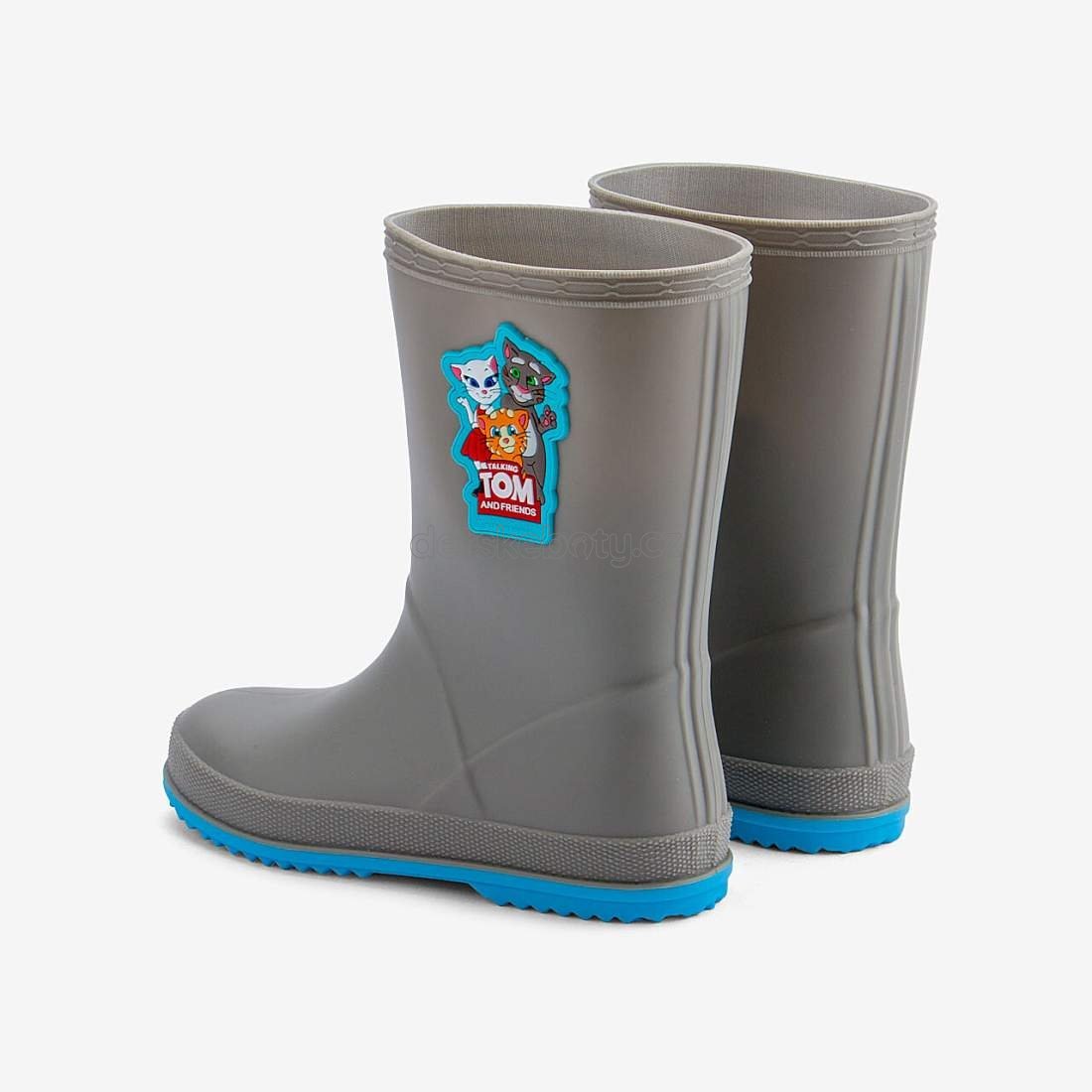 Dětské holinky Coqui 8505 Mid.grey/New Blue Velikost: 28 (obrázek 3)