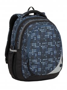 Školní tříkomorový batoh MAXVELL 9 B - modrý