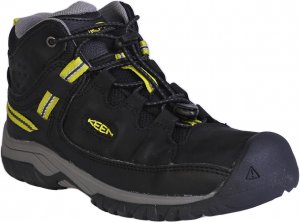 Trekové boty Keen TARGHEE MID WP YOUTH BLACK/STEEL GREY