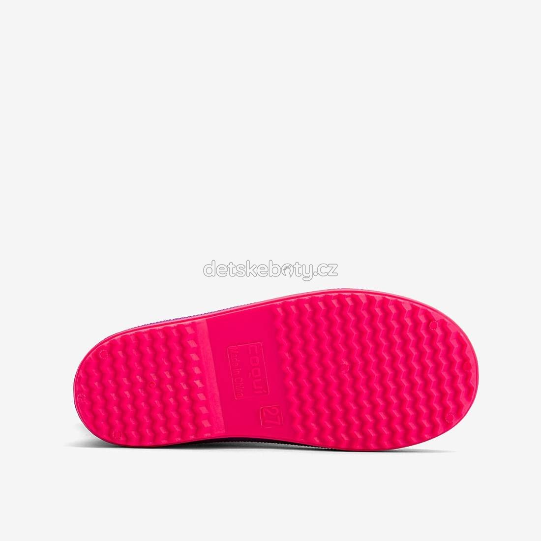 Dětské holinky Coqui 8505 Purple/Fuchsia Velikost: 24 (obrázek 4)