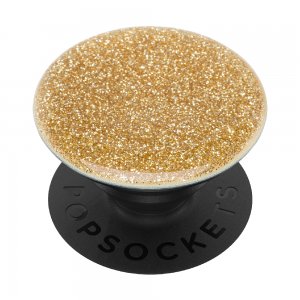 PopSockets PopGrip Gen.2, Glitter Gold, zlaté třpytky zalité v pryskyřici