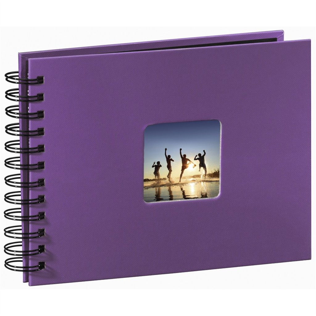 Hama album klasické spirálové FINE ART 24×17 cm, 50 stran, lila