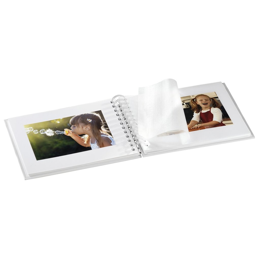 Hama album klasické spirálové TWINKLE 24×17 cm, 50 stran, fialová, bílé listy