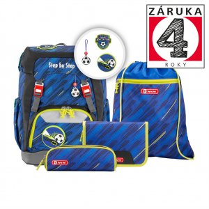 Školní batoh pro prvňáčky – 5dílný set, Step by Step GRADE Fotbal, AGR