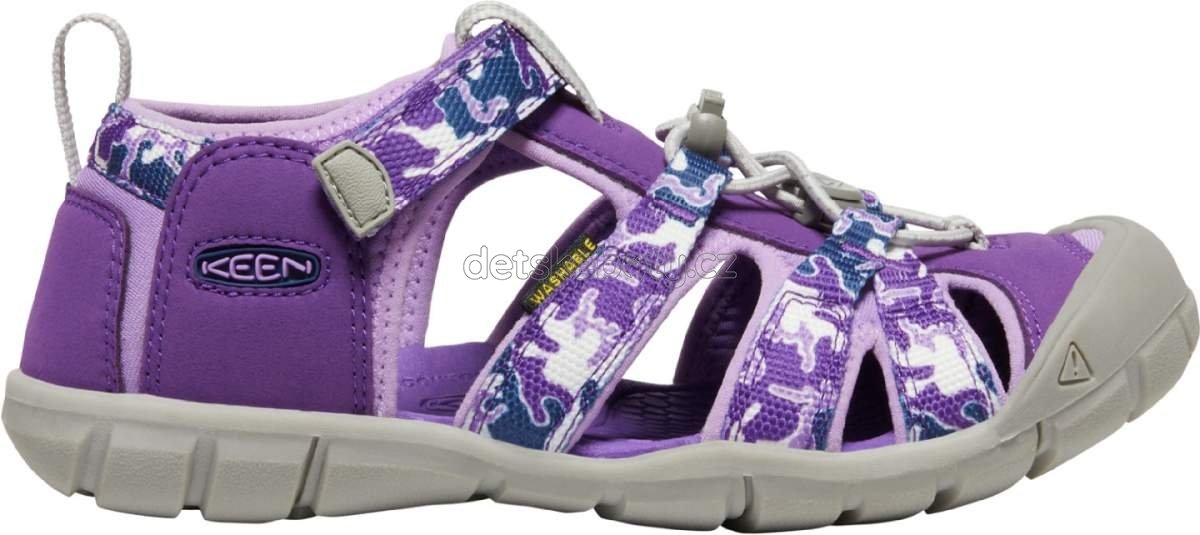 Dětské sandály Keen Seacamp II CNX YOUTH camo/tillandsia purple Velikost: 36 (obrázek 3)