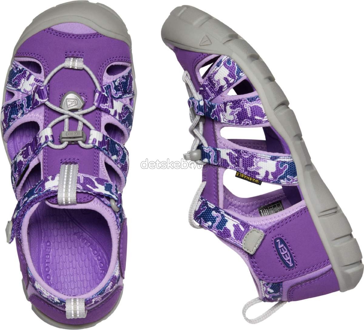 Dětské sandály Keen Seacamp II CNX YOUTH camo/tillandsia purple Velikost: 36 (obrázek 5)