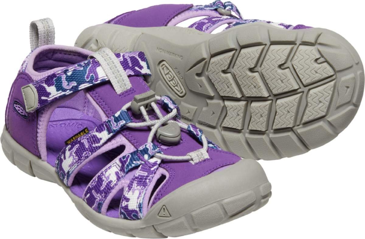 Dětské sandály Keen Seacamp II CNX YOUTH camo/tillandsia purple Velikost: 36 (obrázek 6)