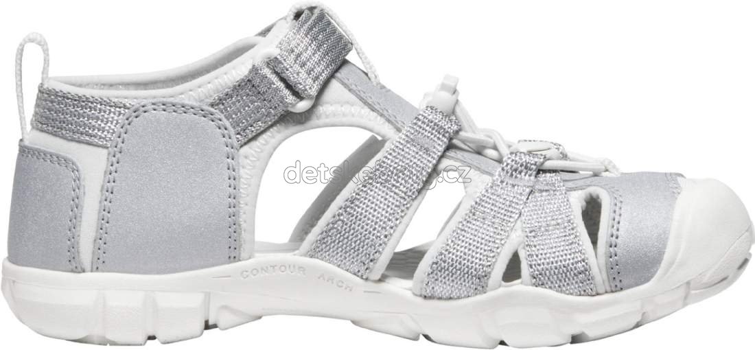 Dětské sandály Keen Seacamp II CNX YOUTH silver/star white Velikost: 36 (obrázek 3)