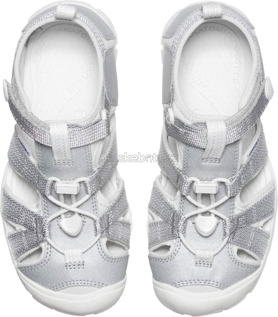 Dětské sandály Keen Seacamp II CNX YOUTH silver/star white Velikost: 36 (obrázek 8)