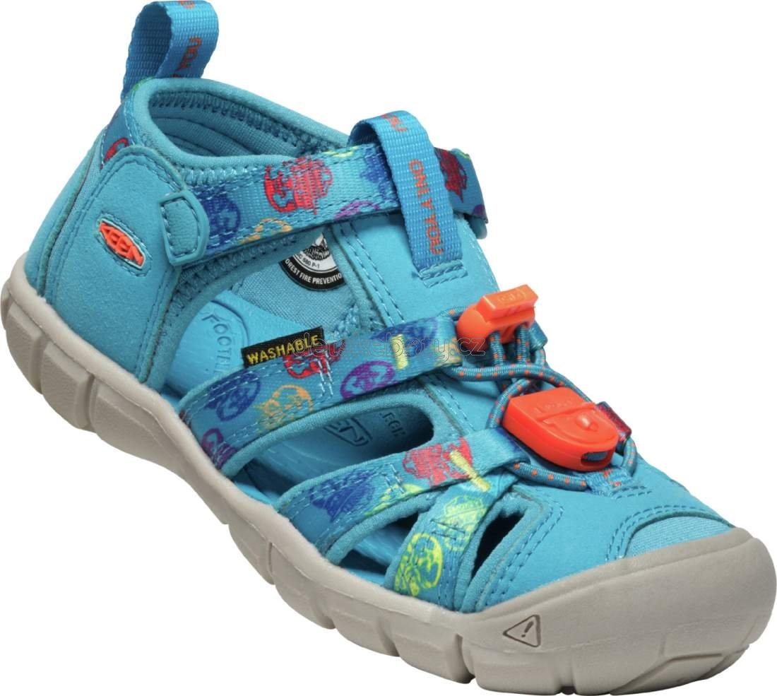Dětské sandály Keen Seacamp II CNX YOUTH smokey bear/fjord blue Velikost: 39