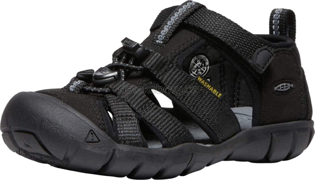 Dětské sandály Keen Seacamp II CNX CHILDREN black/grey Velikost: 29 (obrázek 3)