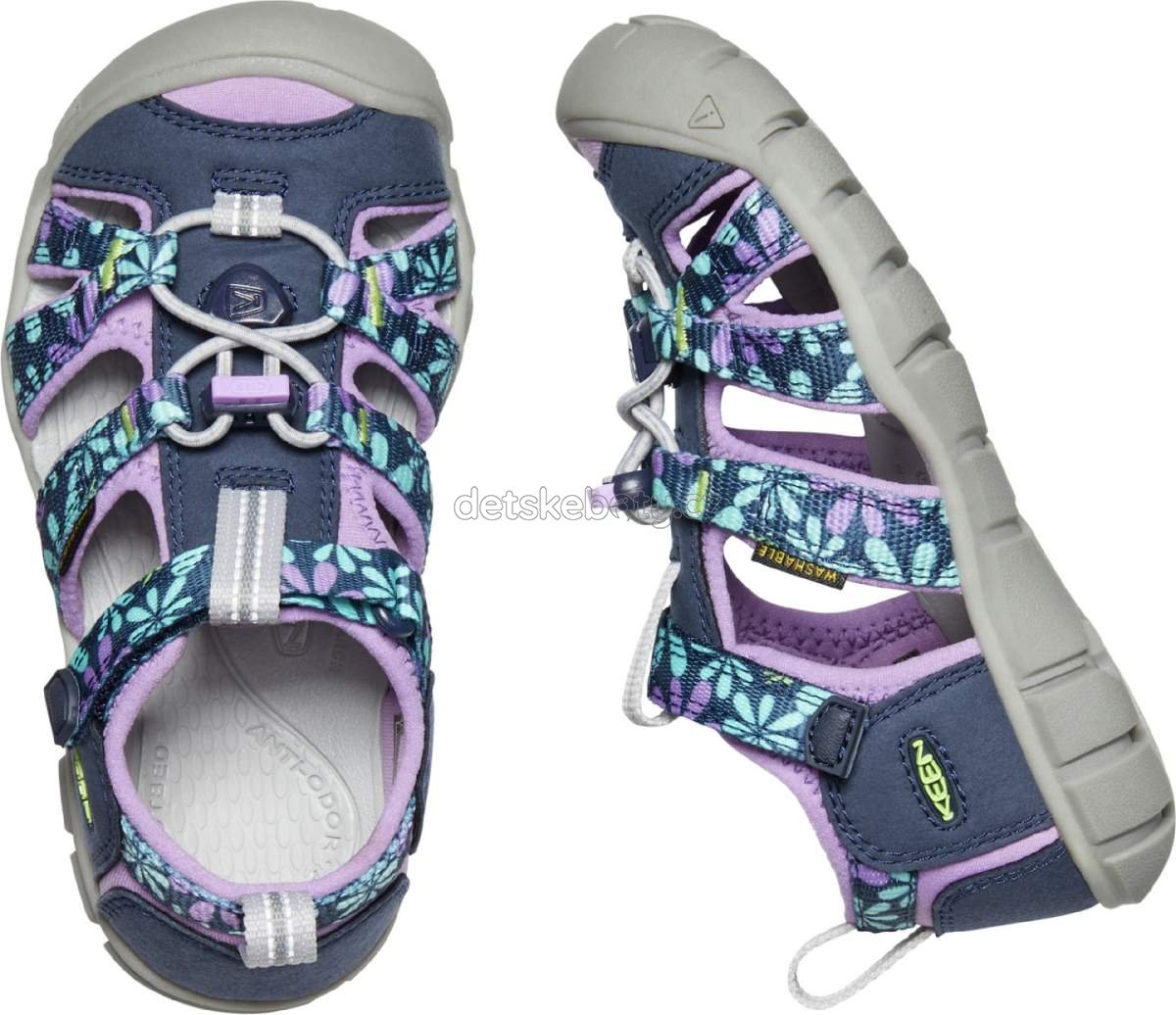 Dětské sandály Keen Seacamp II CNX CHILDREN black iris/african violet Velikost: 27-28 (obrázek 5)