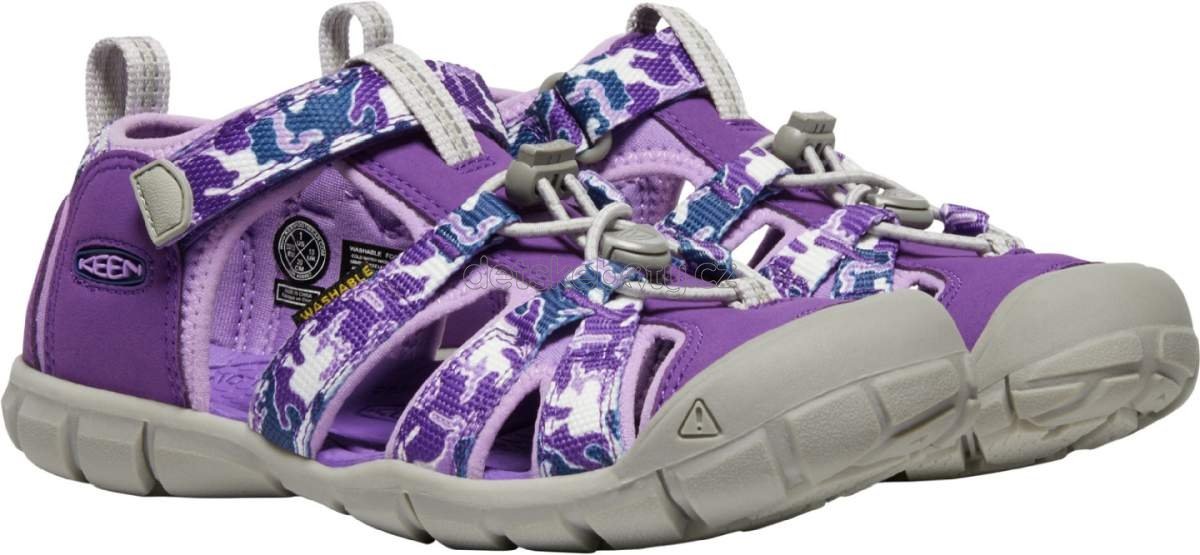 Dětské sandály Keen Seacamp II CNX CHILDREN camo/tillandsia purple Velikost: 30 (obrázek 3)