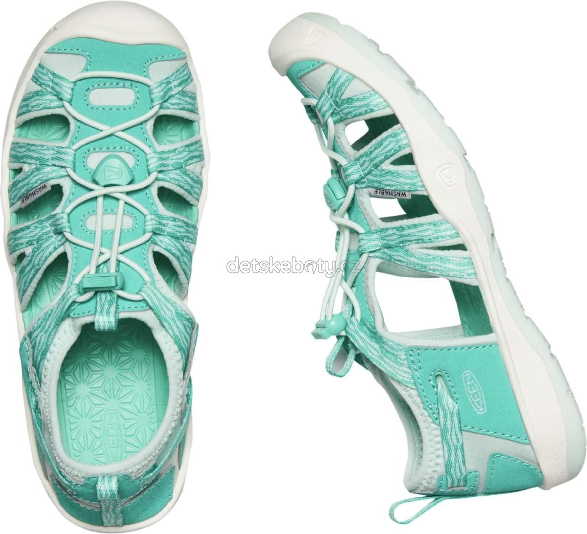 Dětské sandály Keen Moxie Sandal YOUTH waterfall/blue glass Velikost: 36 (obrázek 5)
