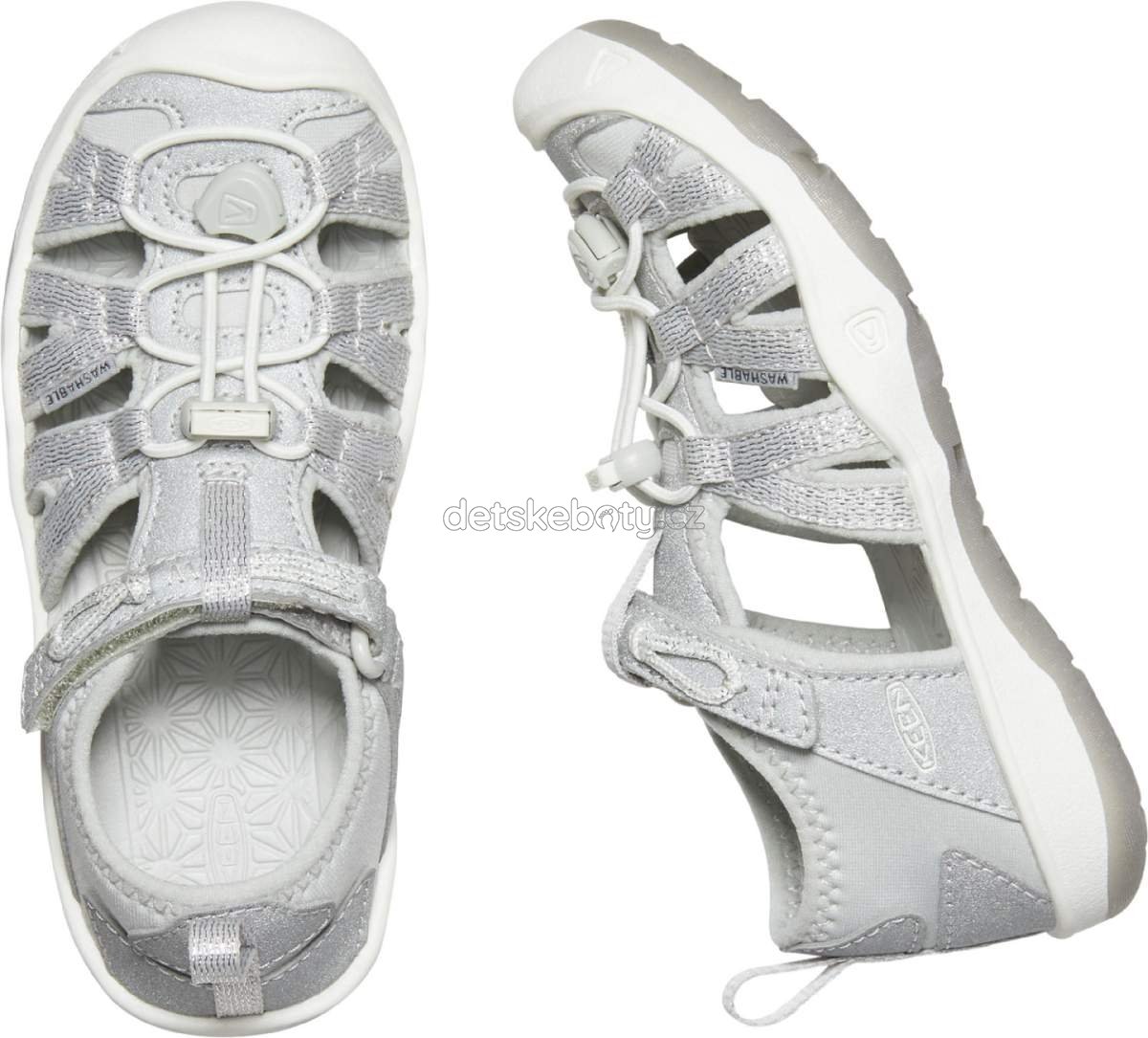 Dětské sandály Keen Moxie Sandal CHILDREN silver Velikost: 30 (obrázek 3)