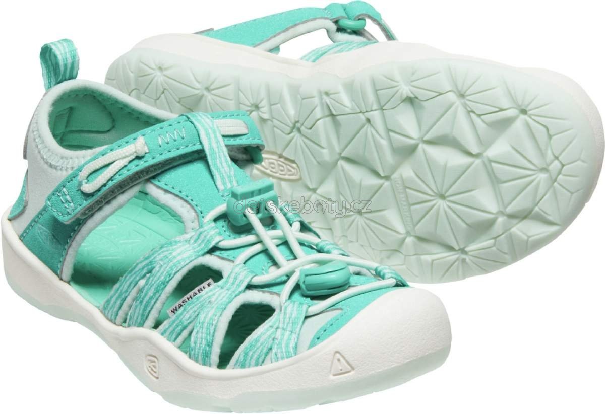Dětské sandály Keen Moxie Sandal CHILDREN waterfall/blue glass Velikost: 31 (obrázek 6)