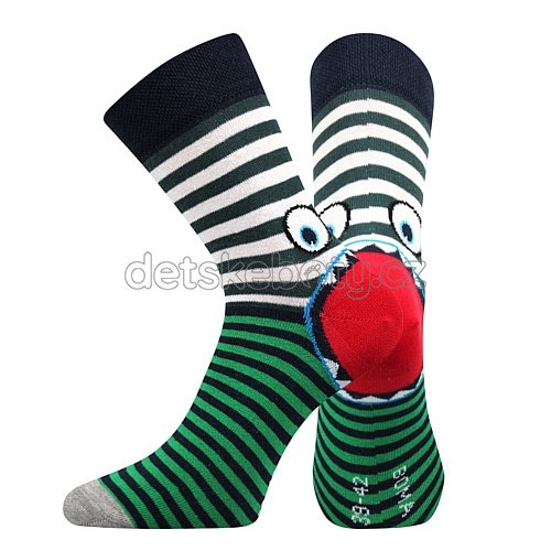 Ponožky Boma Ksichtík zelená