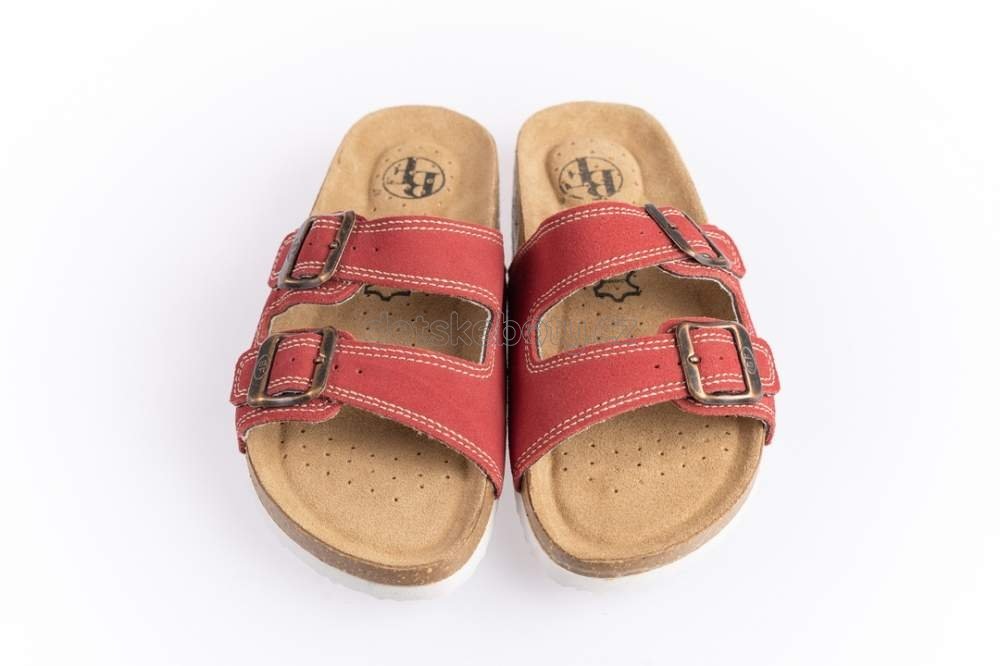 Domácí obuv Best Feet 213-15-99 červená Velikost: 42 (obrázek 3)
