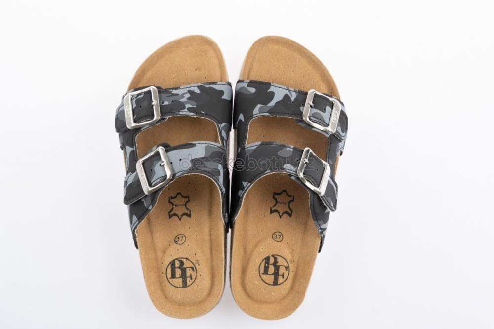 Domácí obuv Best Feet 513-16-98 tmavý maskáč Velikost: 34 (obrázek 3)