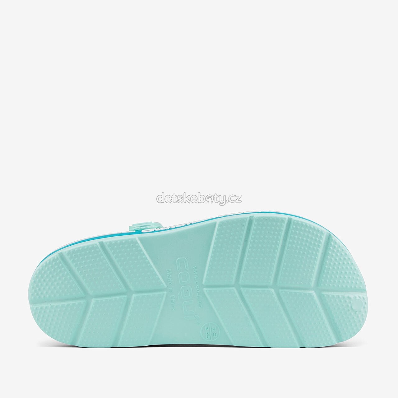 Dětské plážovky Coqui 6423 mint/turquoise summer Velikost: 24-25 (obrázek 4)
