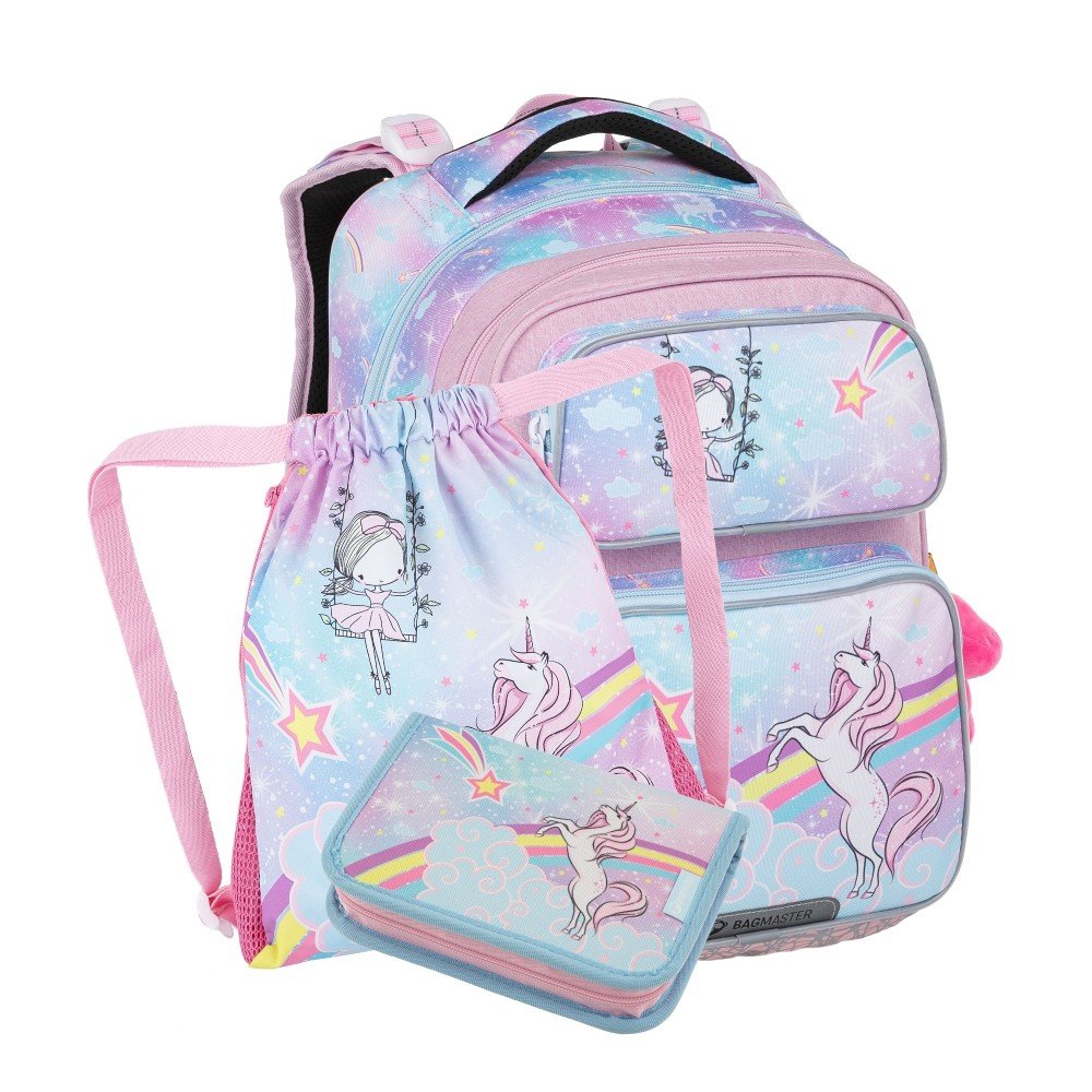 Bagmaster DOPI 23 A malý školní set pro prvňáčky - jednorožec