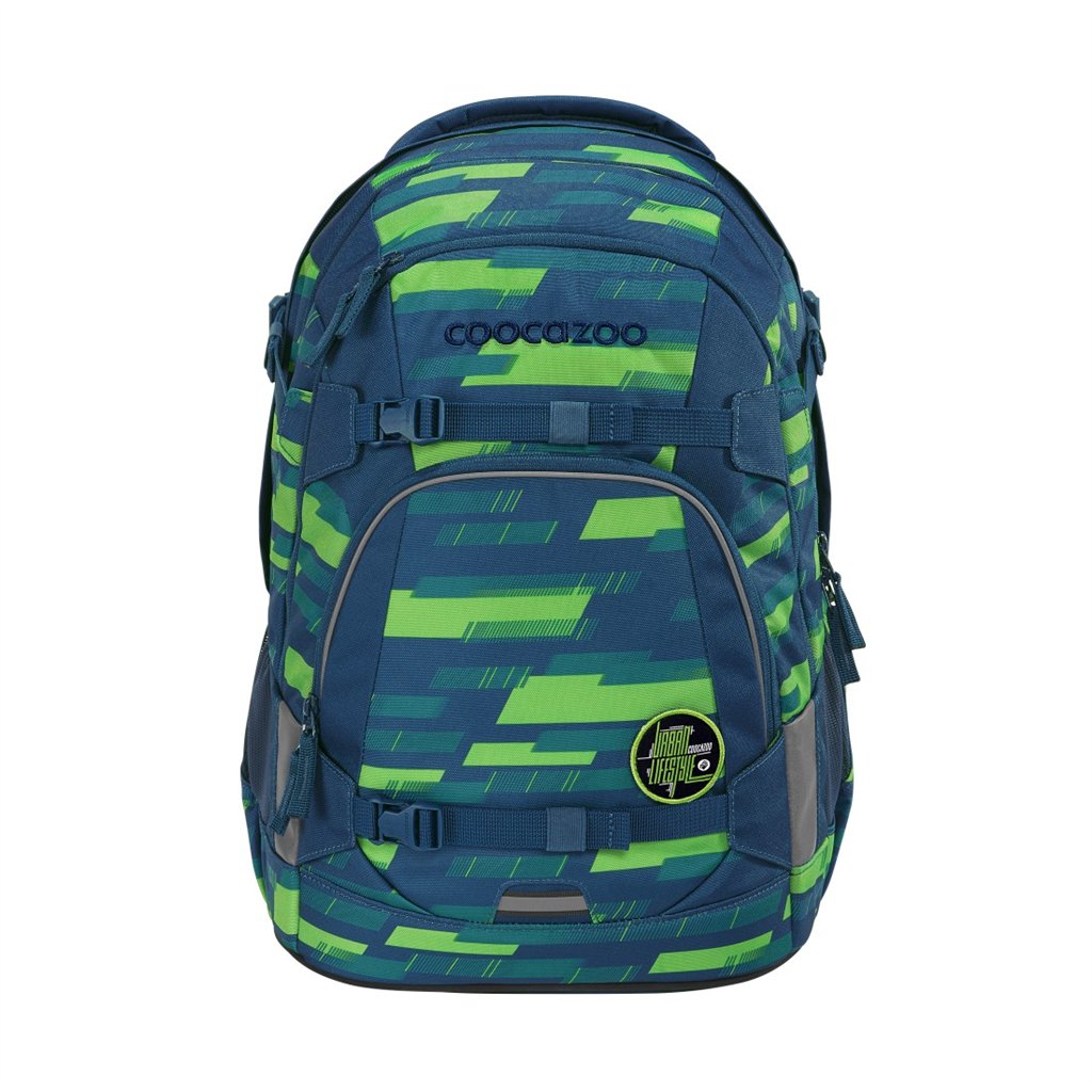 Levně Školní batoh coocazoo MATE, Lime Stripe, certifikát AGR