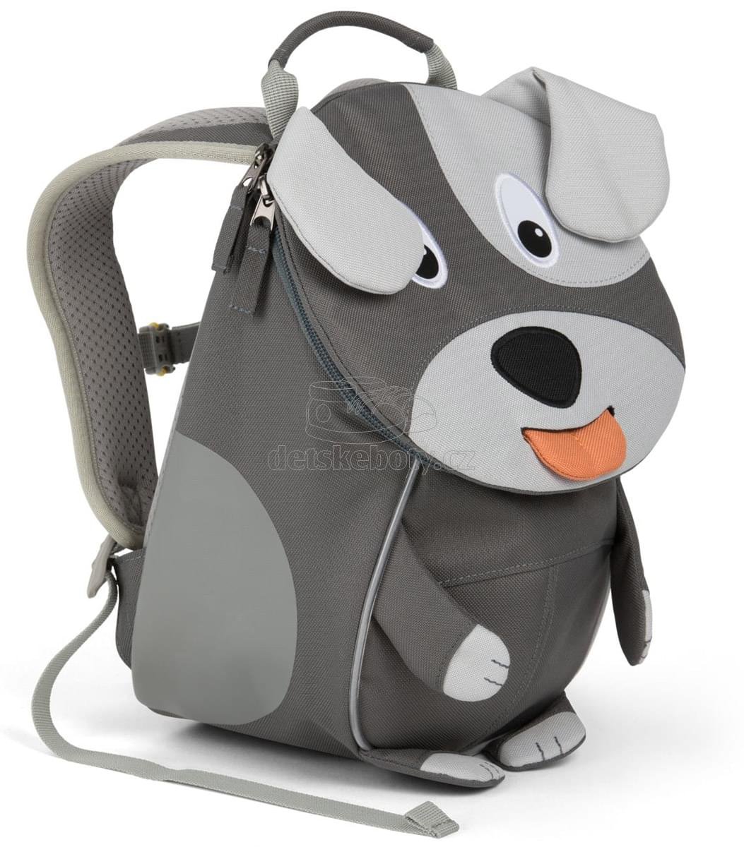 Batůžek pro nejmenší Affenzahn Small Friend Dog – grey
