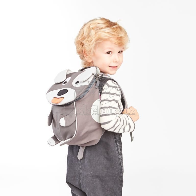 Batůžek pro nejmenší Affenzahn Small Friend Dog - grey (obrázek 5)
