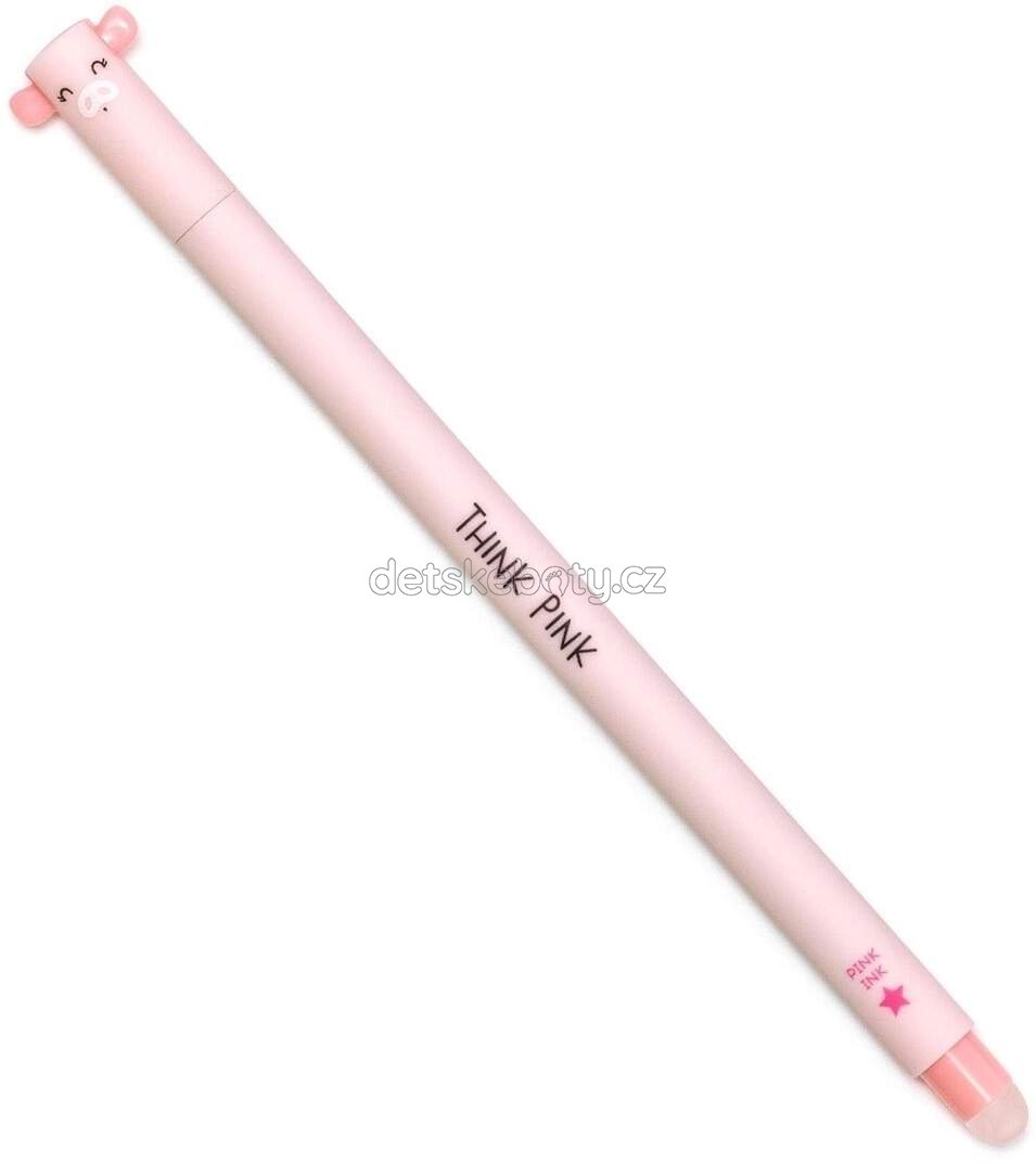 Gumovatelné pero Legami Erasable Pen - Piggy - Pink