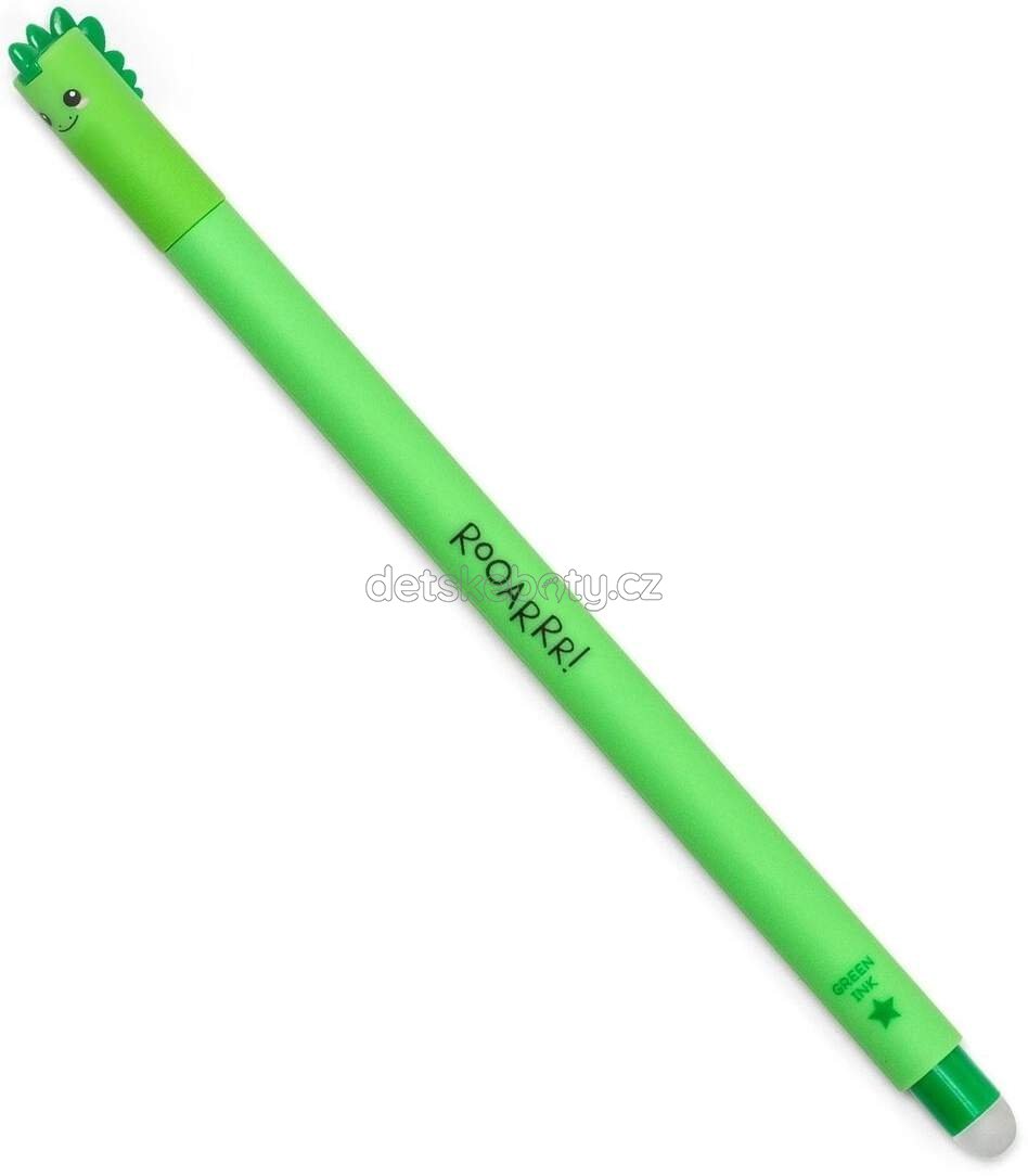 Gumovatelné pero Legami Erasable Pen - Dino - Green