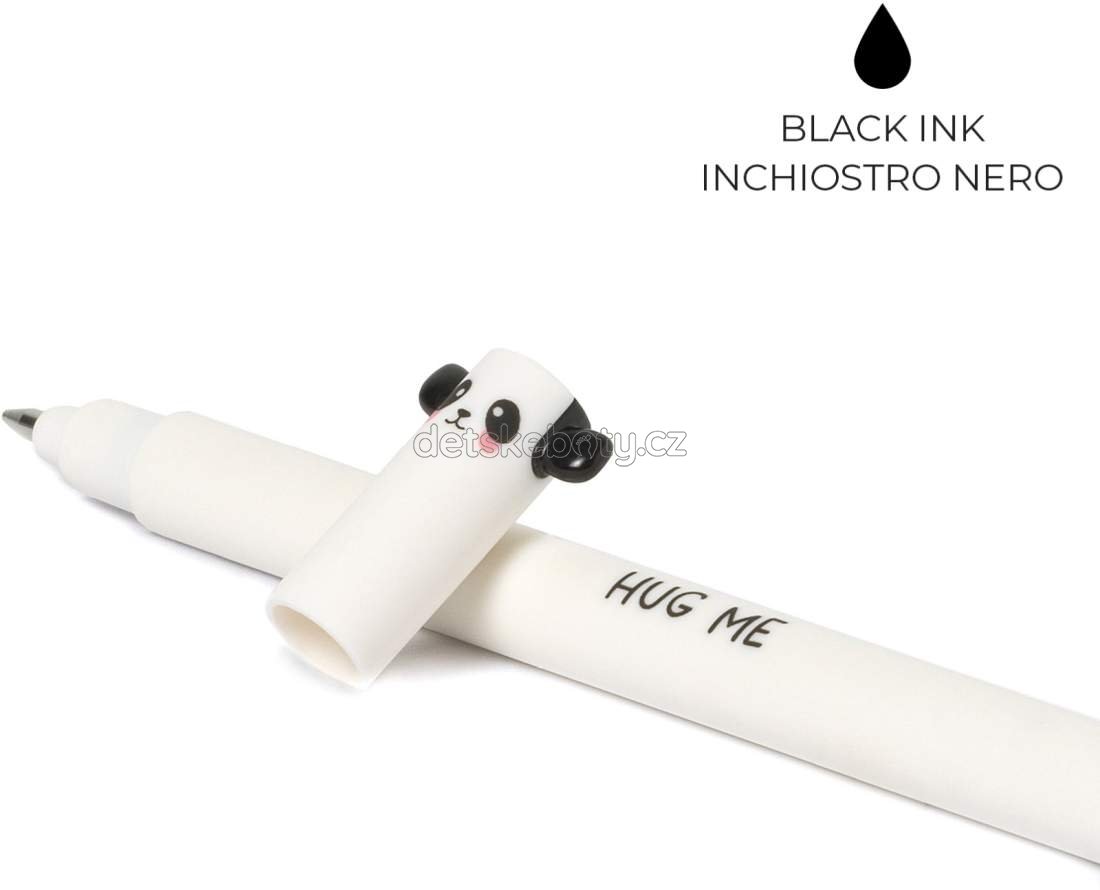 Gumovatelné pero Legami Erasable Pen - Panda - Black