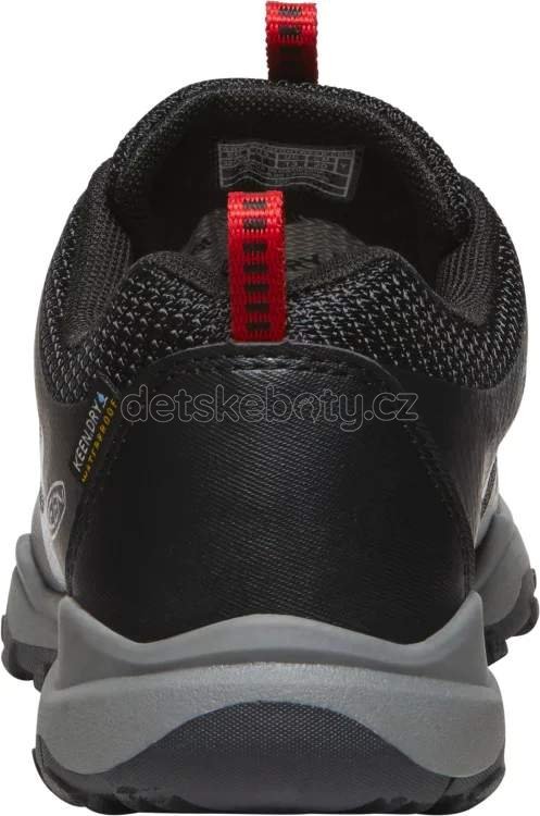 Dětské celoroční boty Keen WANDURO LOW WP YOUTH black/ribbon red Velikost: 35 (obrázek 5)