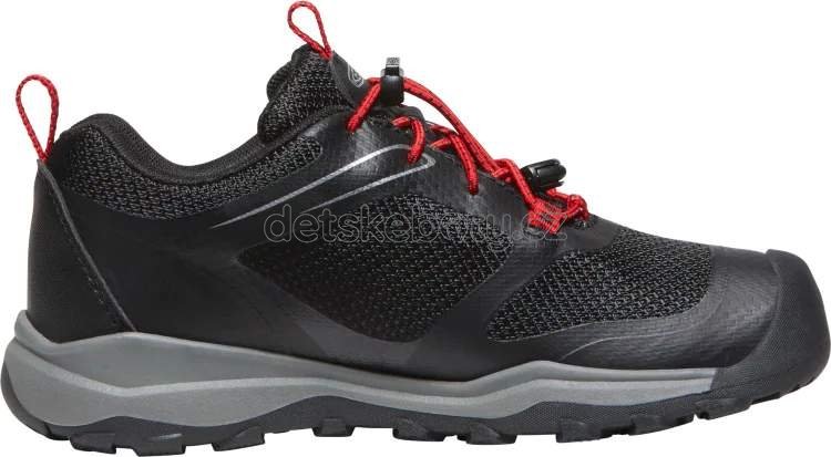 Dětské celoroční boty Keen WANDURO LOW WP YOUTH black/ribbon red Velikost: 35 (obrázek 6)