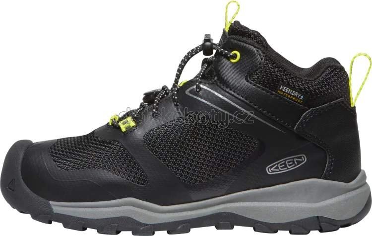 Dětské celoroční boty Keen WANDURO MID WP CHILDREN black/silver Velikost: 30 (obrázek 5)